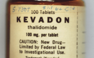 Seized bottle of thalidomide