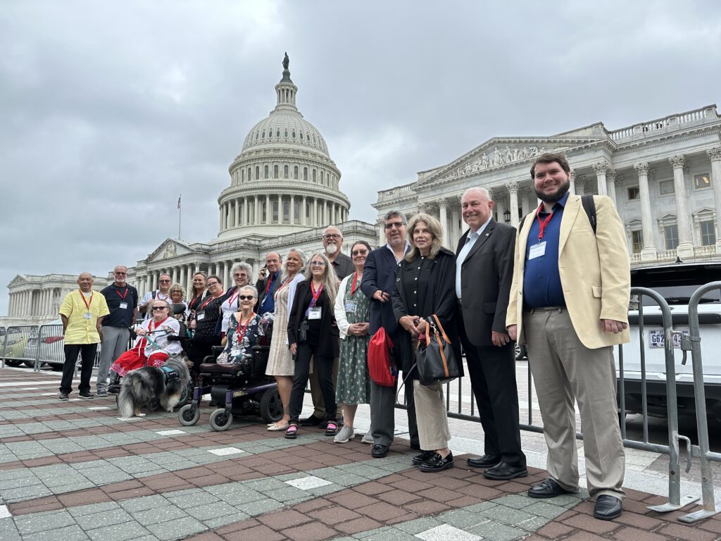 US Thalidomide Survivor's group outside the Capitol Building